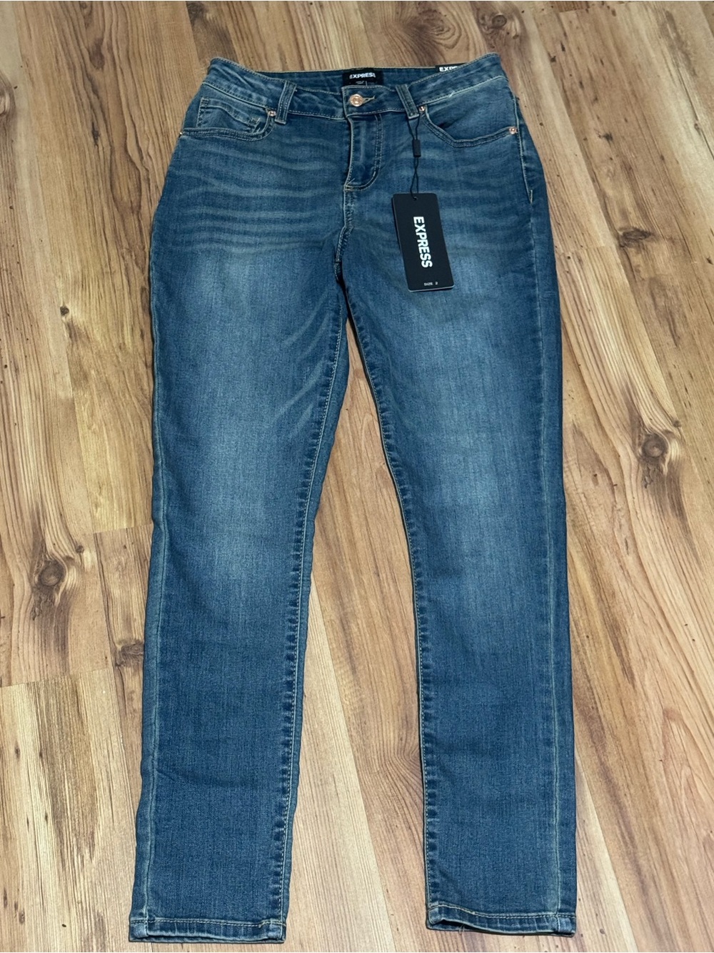 Express Women’s Dark Blue Skinny Jeans
